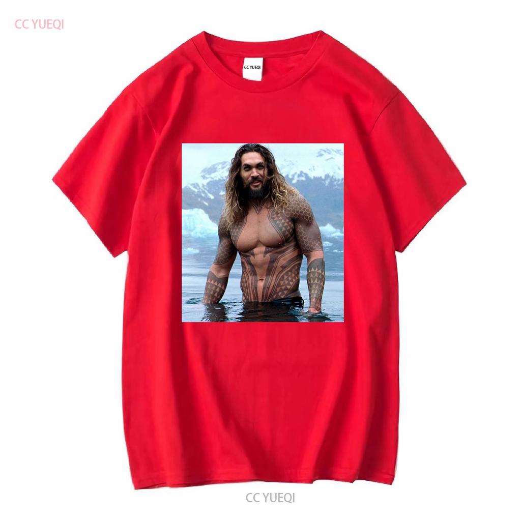 HOT Jason Momoa Classic T Shirt Size S 5XL Best Vintage Washed Comfortable Stretched Soft Streetwear Slightly Fashion