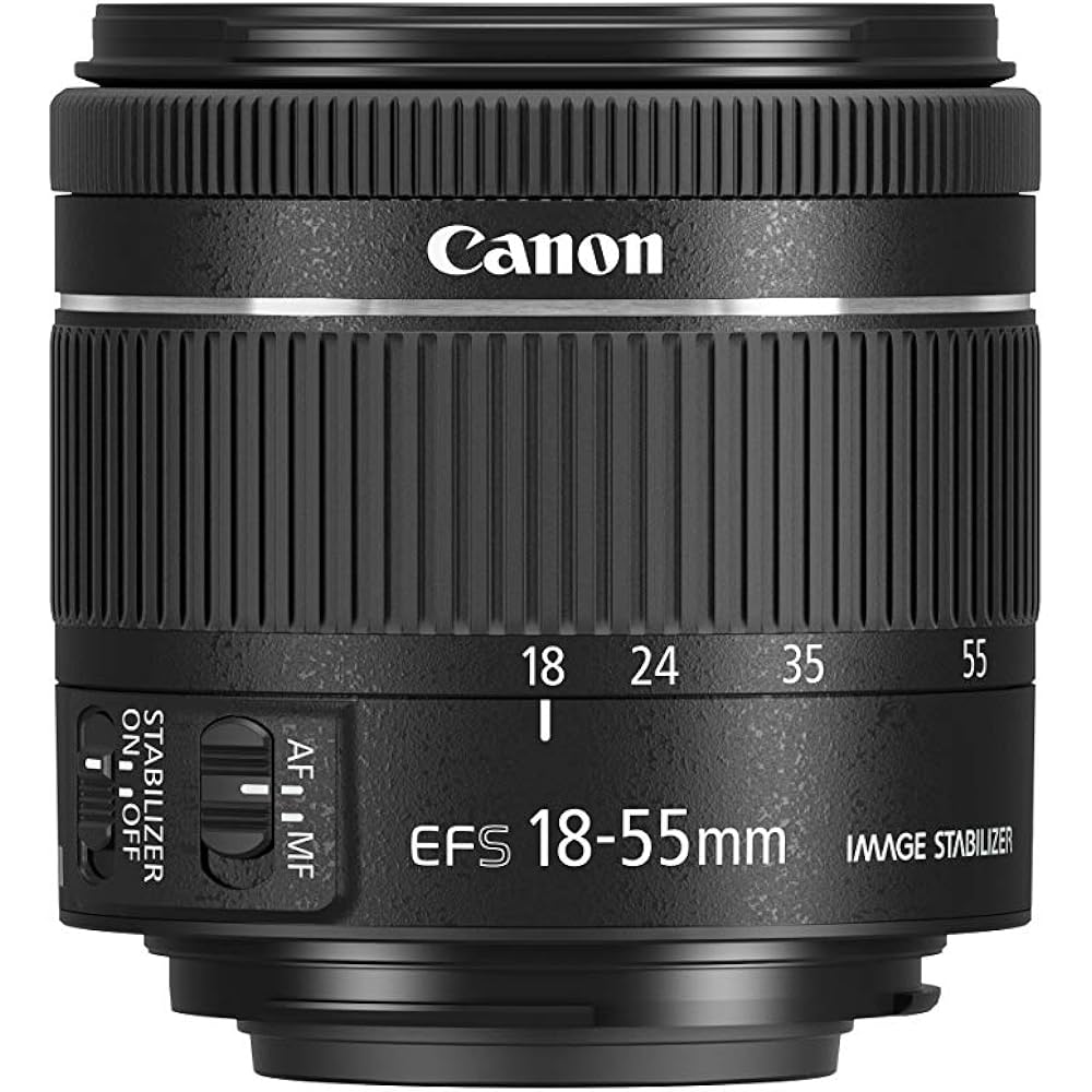 Canon Standard Zoom Lens EF-S18-55mm F4.0-5.6IS STM APS-C Compatible