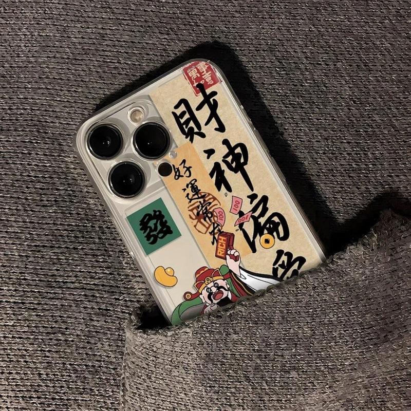 God of Wealth prefers iPhone11 transparent 11plus mobile phone case x/xs Apple 11promax China 11promax