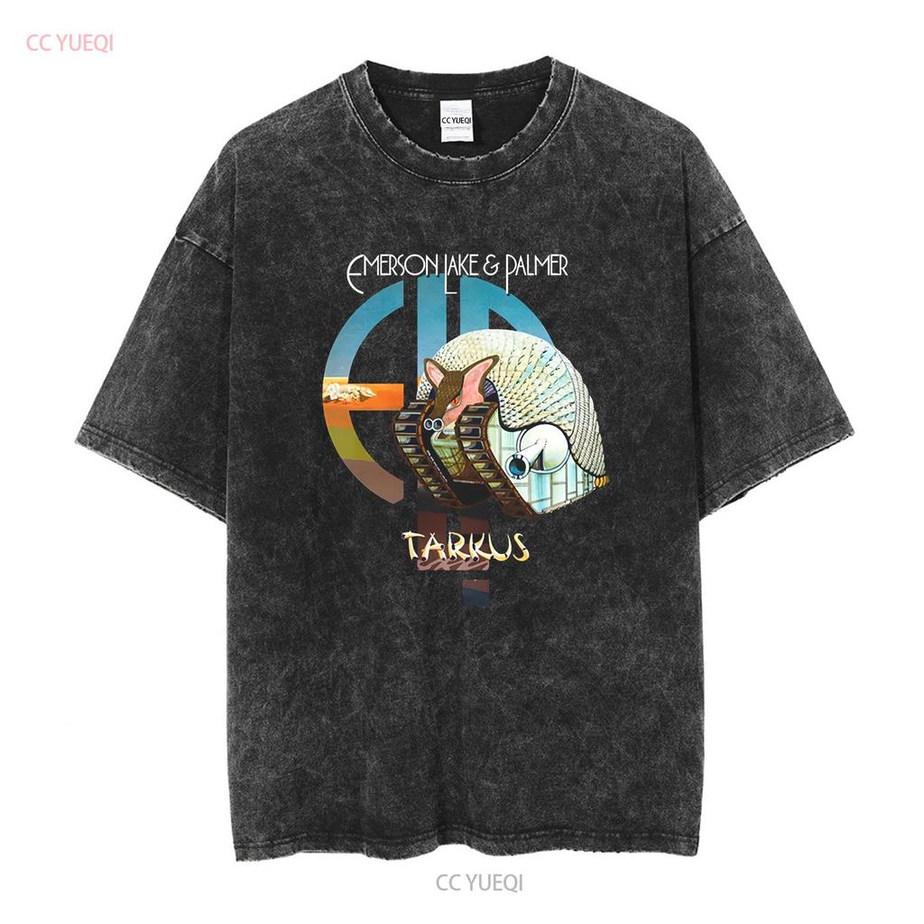 Tarkus ELP Emerson Lake and Palmer Black Size S 5Xl T Shirt AC1625 Long or Short Sleeves Vintage Washed Unisex Homme Fashion