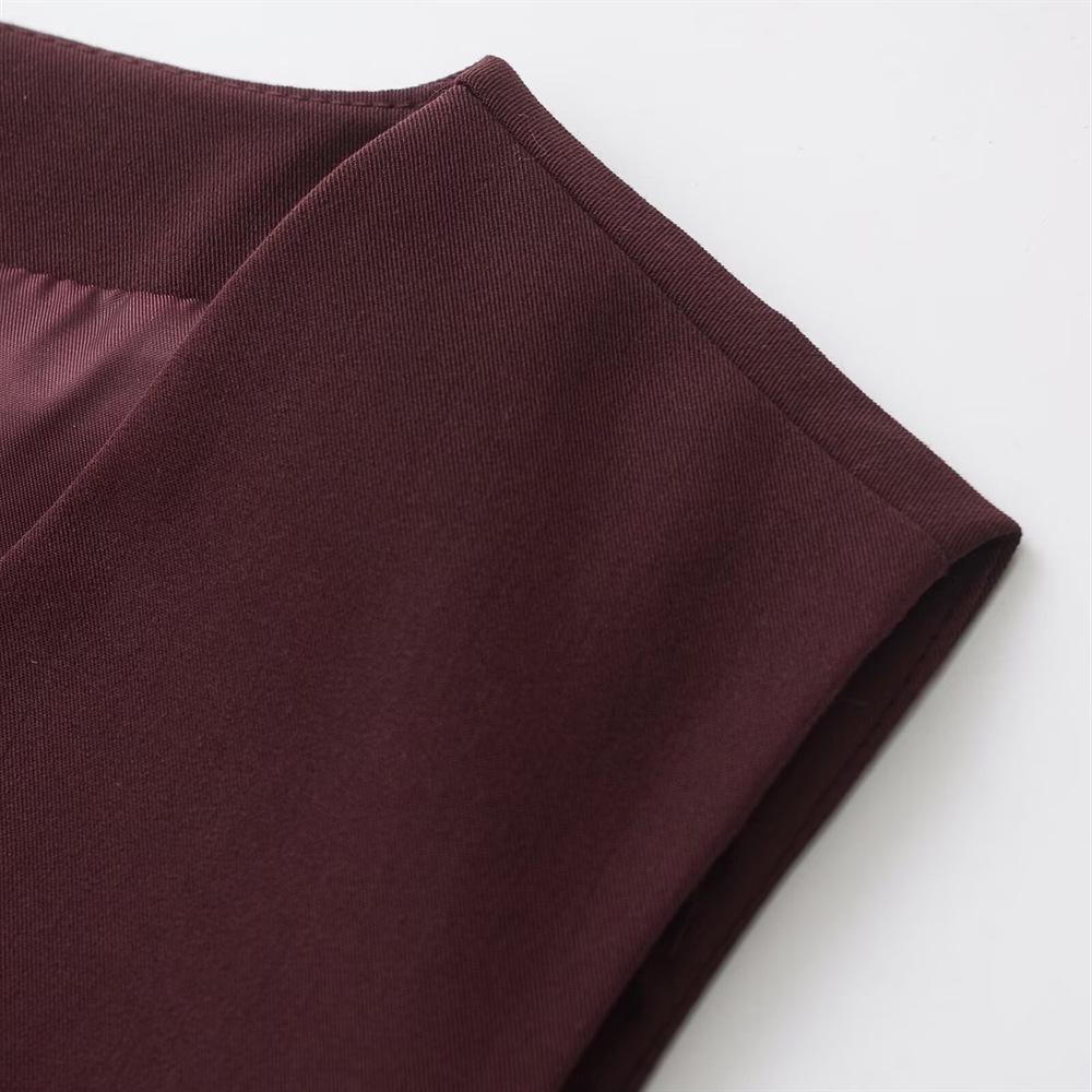 2025 Spring Women's Slim V-Neck Sleeveless Vest and High-Waisted Casual Long Pants Set