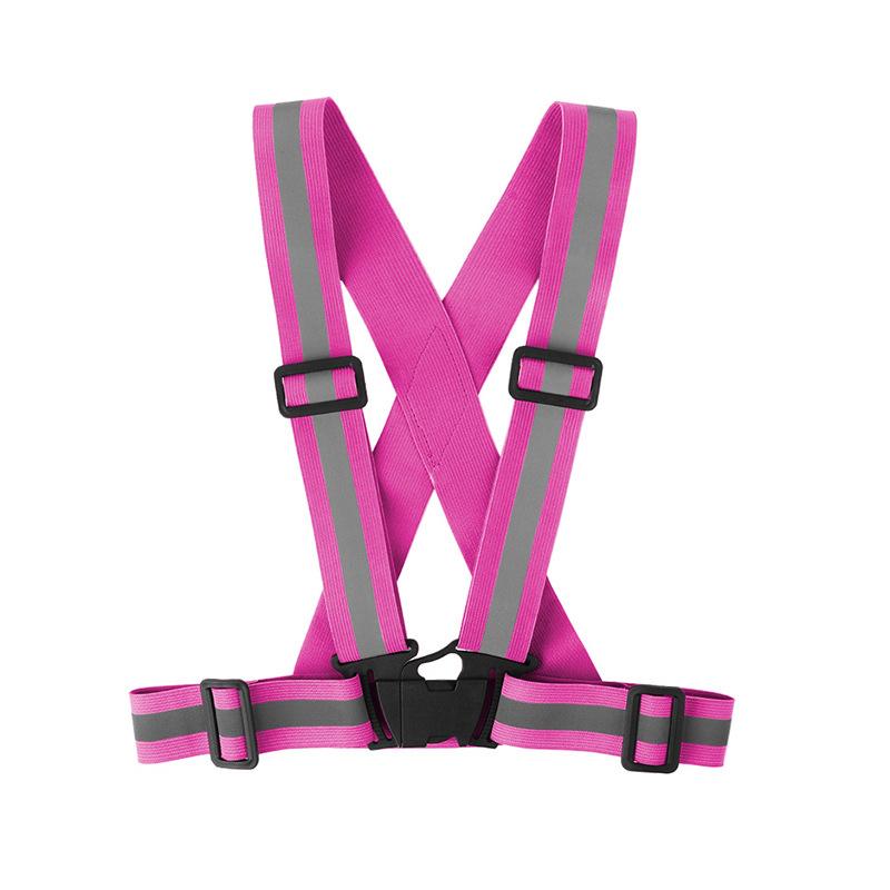 Outdoor Bicycle Reflective Belt Elastic Vest Night Running Cycling Reflective Stripe Safety Adjustable Vest Riding Equipment