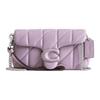 Tabby 18 Soft Quilted Tiger Stripe Napa Leather Crossbody Shoulder Bag Small Women Bags Light-Purple CR109-LHSF1