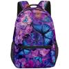 Classic Popular Funny butterfly student Bookbag Notebook Backpacks 3D Print Oxford Waterproof Boys/Girls Travel Backpacks