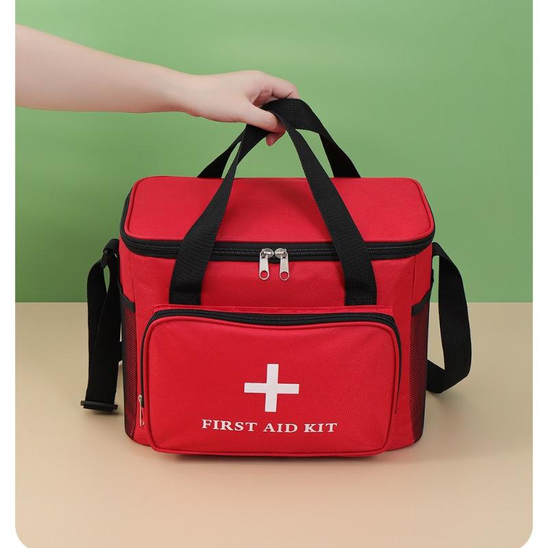 Portable First Aid Kit, Epidemic Prevention Health Kit, Home and Car Emergency Kit, Outdoor Storage Bag