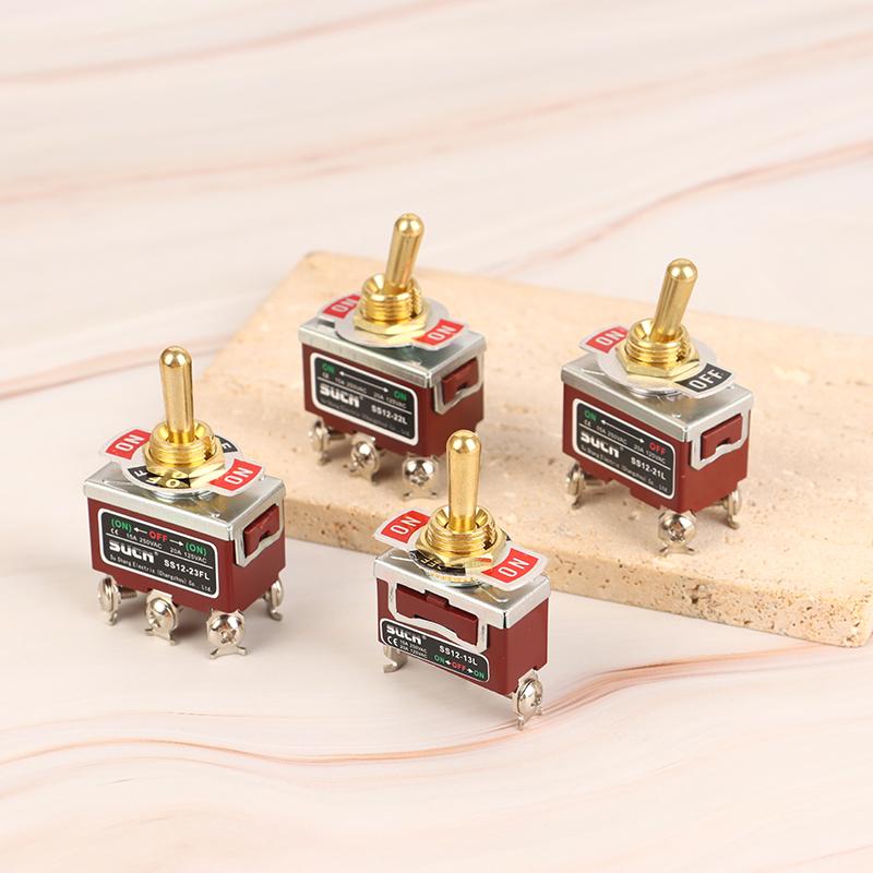 Toggle Switch Welding Straight Leg Rocker Lever Ss12-21L Ss12-13L Ss12-23Fl Ss12-22L 3/4/6 Foot 3/2 Gear Power Toggle Switch