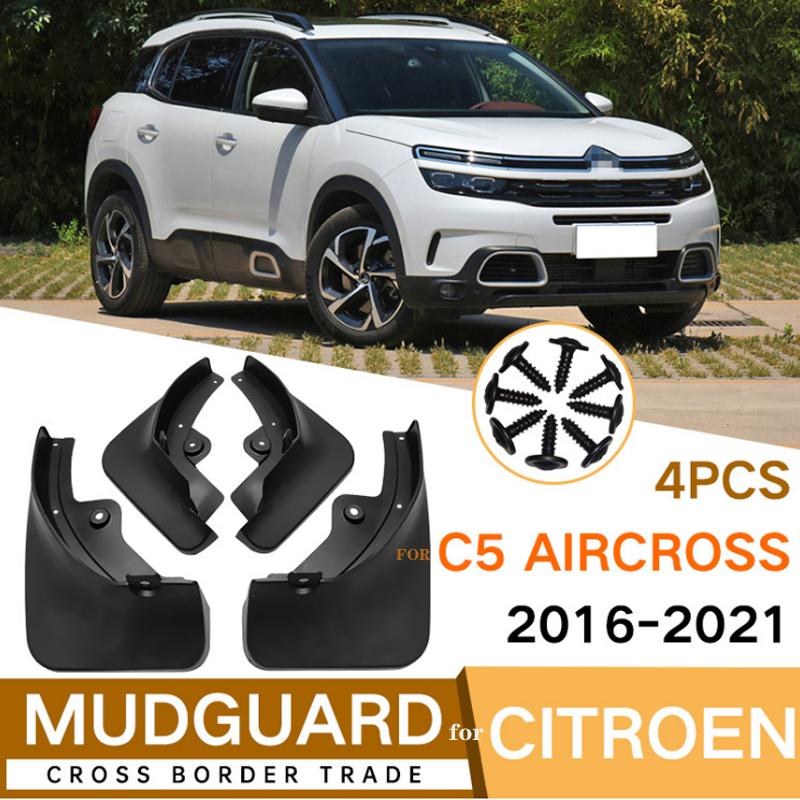 4 PCS Front Rear Car Mudflaps for Citroen Tianyi C5 Aircross 2016- 2018 Fender Mud Guard Flaps Splash Flap