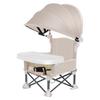 Sammenleggbar småbarnsstol med 3-punkts sele Oppbevaringspose Justerbare stropper Avtagbart brett Bærbar fôring