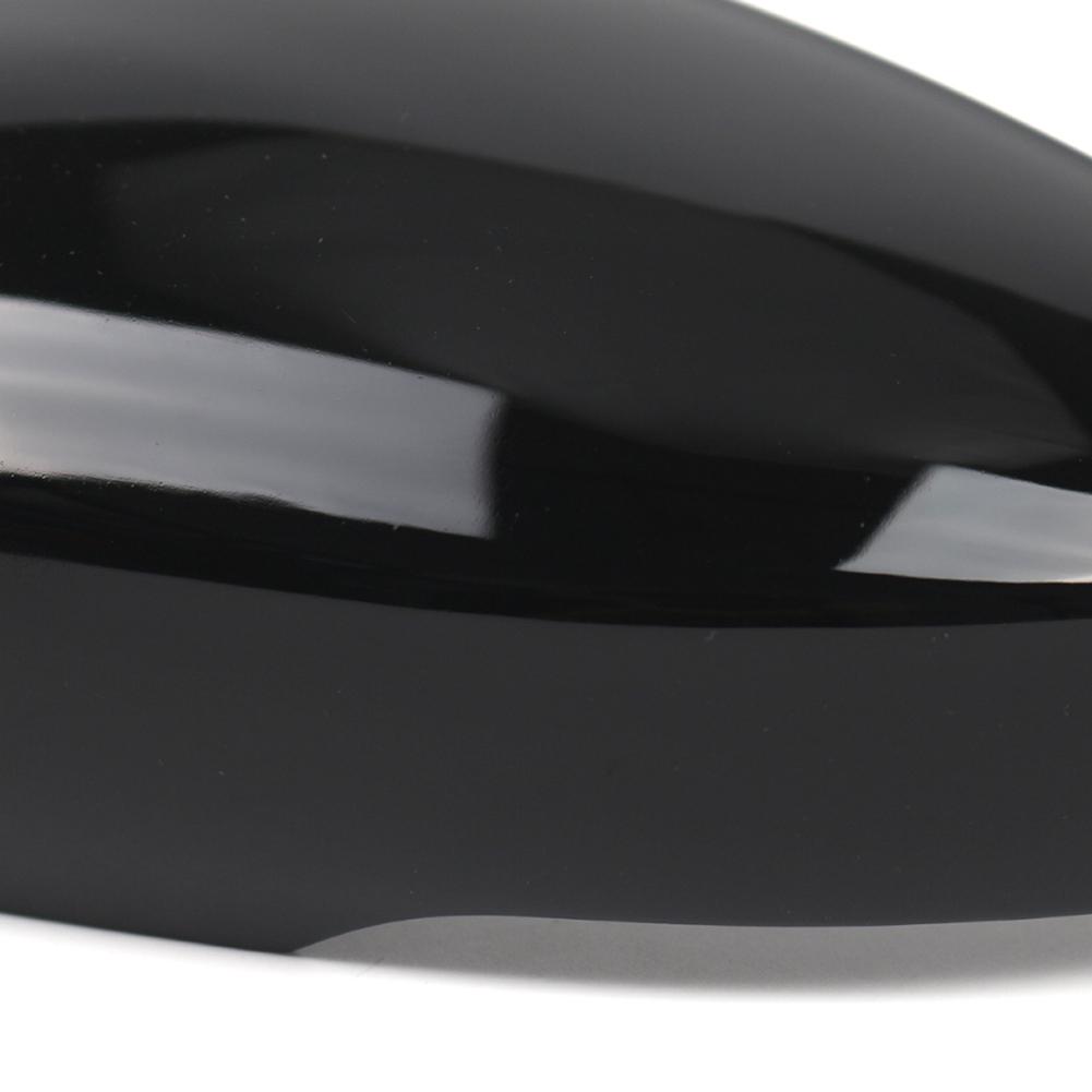 Passend für Polo MK5 Glänzend Schwarzes Spiegelgehäuse Linke Seite Spiegelabdeckung