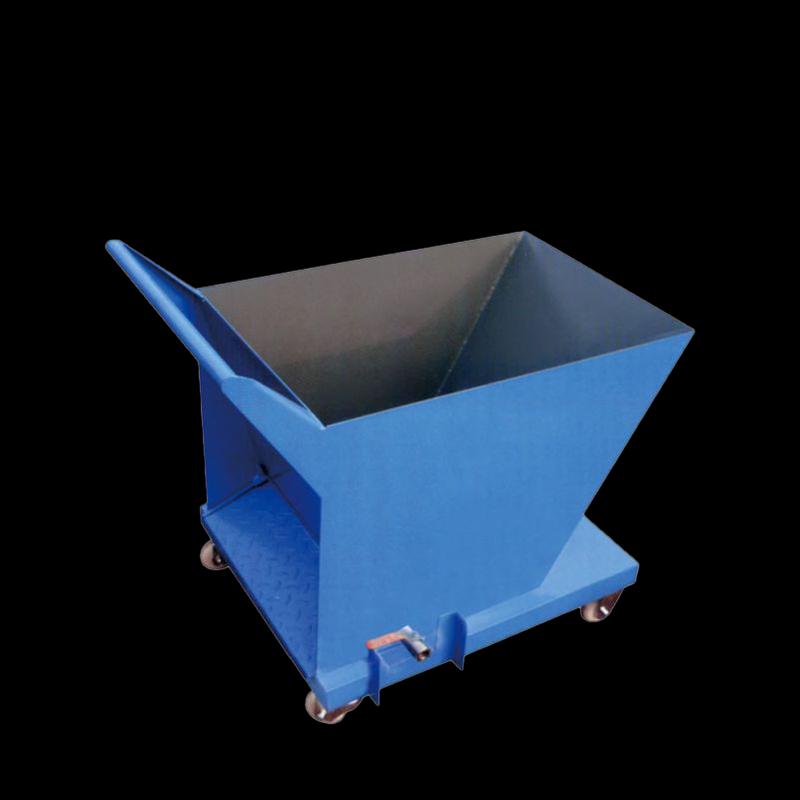 OLOMM Industrial Iron Chip Collection Cart
