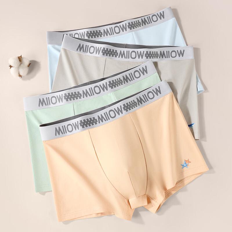 MaoRen Men's Antibacterial Cotton Boxer Briefs