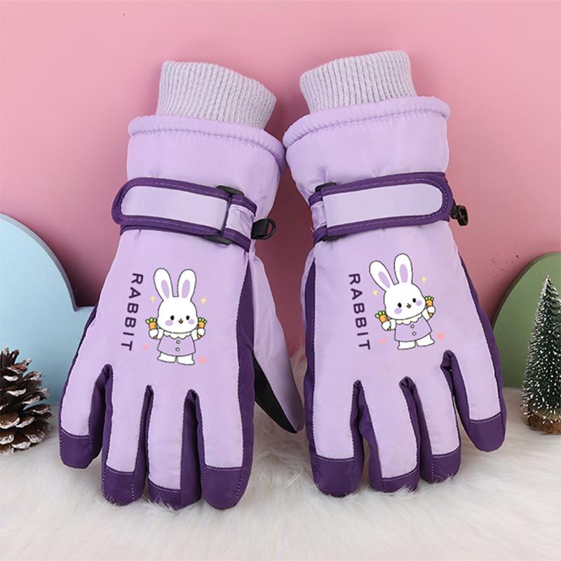 

Детские зимние лыжные перчатки: Плотный, морозостойкий, водонепроницаемый, ветрозащитный, нескользящий, теплый хлопок для детей от 3 до 17 лет.