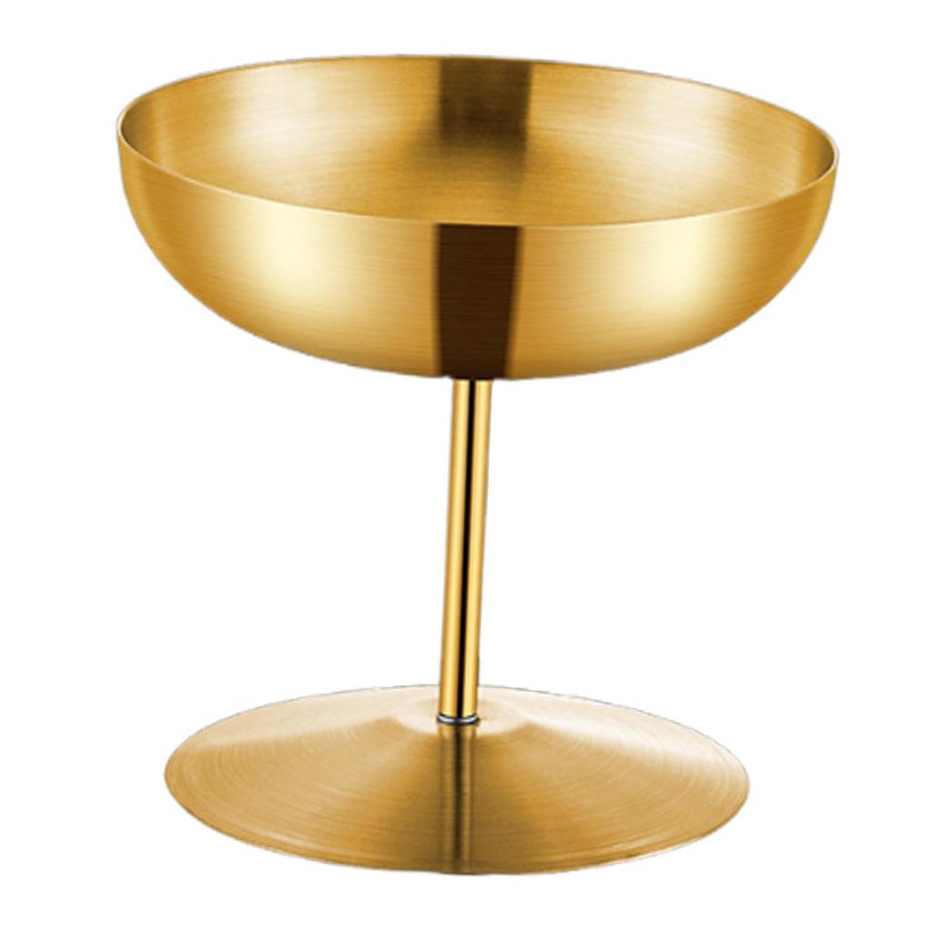 Stainless Steel Ice Cream Cup Portable Multipurpose Sundae Bowl Snack Candy Cup for Restaurant Birthday Party Picnic Pub Kitchen