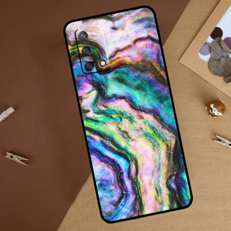 Paua Abalone Shell For Oppo A18 A38 A58 A78 A98 A40 A60 A80 A74 A94 A54 A16 A76 A96 A15 A57S A17 A77 Phone Case