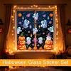 Halloween Window Clings Set - Decals for Glass Surfaces, Removable and Reusable for Home Party Decor