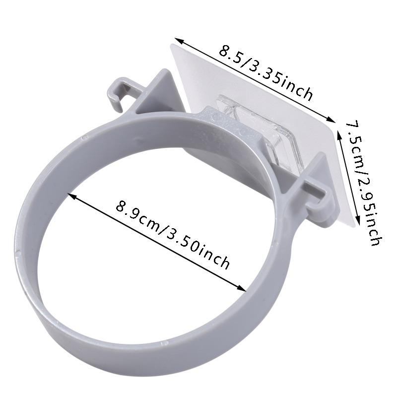 Hair Dryer Holder ABS Bathroom Shelf Durable Solid Color Storage Wall-mounted Rack Organizer Hairdryer Bathroom Accessories