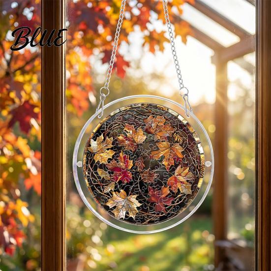 Cute Spooky Puzzle Halloween Acrylic Suncatcher Window Hanging,7.87 Inch Sun Catcher Themed Gift Idea Decoration Ornament Ideal for Gifting and Home