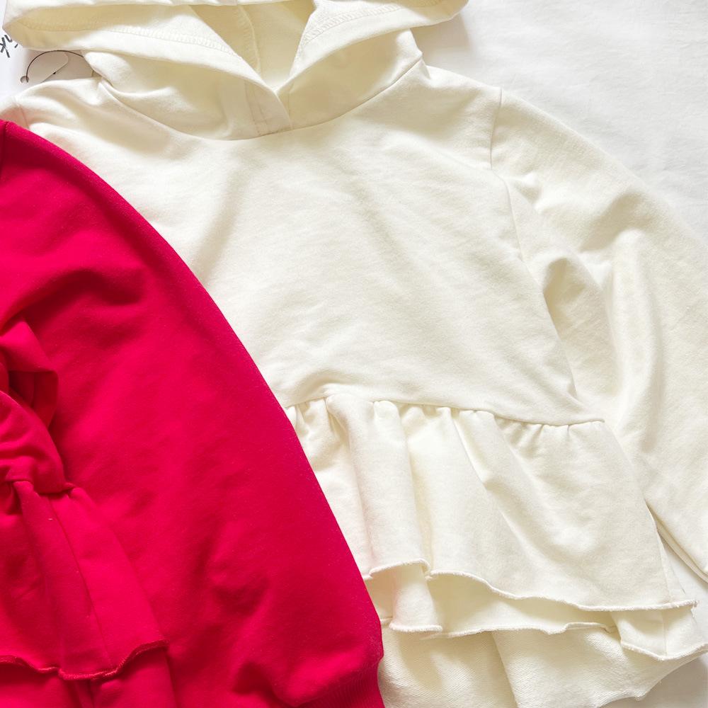 ANKRT Herbst/Winter Eltern-Kind Mädchenkleid und Sweatshirt: Japanisch-Koreanischer Stil mit Spitze für Weihnachten/Neujahr