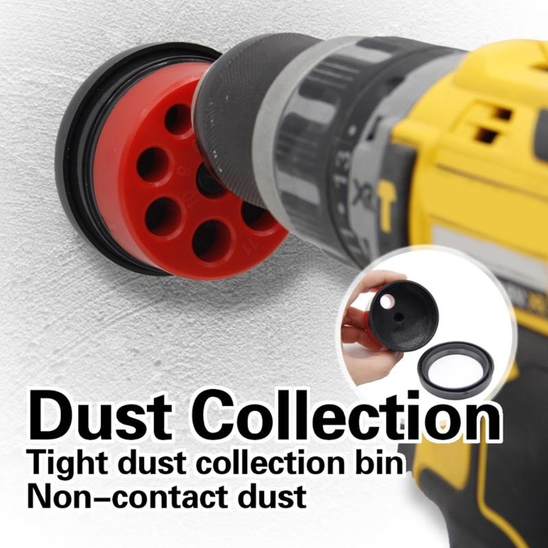 Electric Hammer Drill Dust Cover Chamber Drill Dust Collector For Wall Drilling Window Installation Accessory