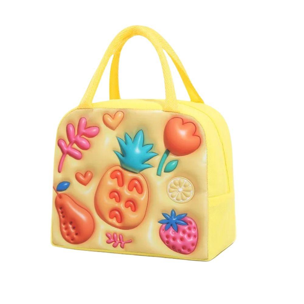 New 3D Children's Lunch Box Bag Cartoon Thickened Thermal Insulation Bag Aluminum Foil Cool Storage Fresh Storage Bag For Kids