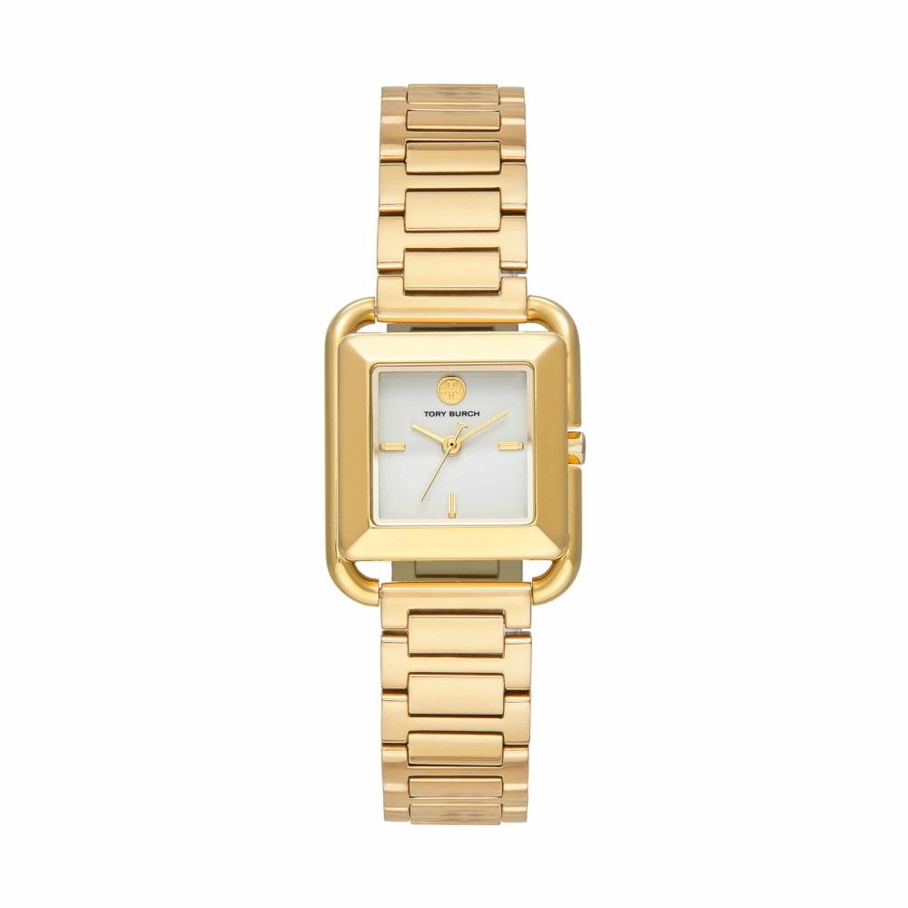Tory Burch Kira Mother Of Pearl Square Women S Metal Watch Tbw6020