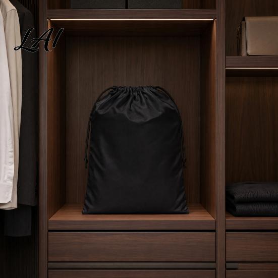Protective Bag for Leather Purses Dust Cover Bag Drawstring Design Satin Storage Pouch Large Capacity Soft Pouch Travel Portable Luxury Protection
