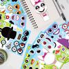 8/16Sheets Anime Sprunki Funny Puzzle Sticker Make a Face Decals Game Kids Toys Cartoon Assemble Jigsaw Children Party Gift