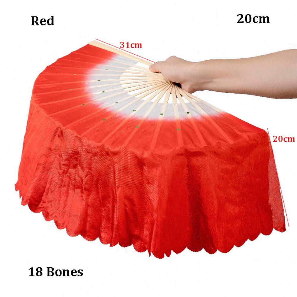 31cm Bamboo Chinese Short Bellydance Fan Multicolors Bamboo Fans Yangko Dance Prop Performance