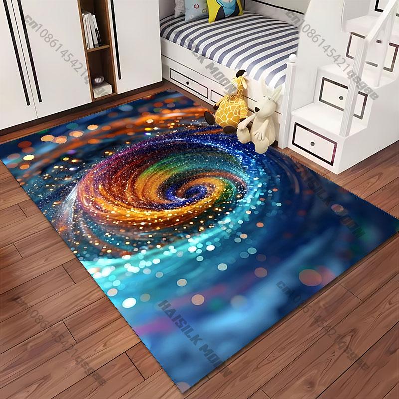 Cosmic Swirl Vibrant Energy Carpet Yoga Living Room Room Decor Children's Crawling Mat Doormat Area Rug Games Mat