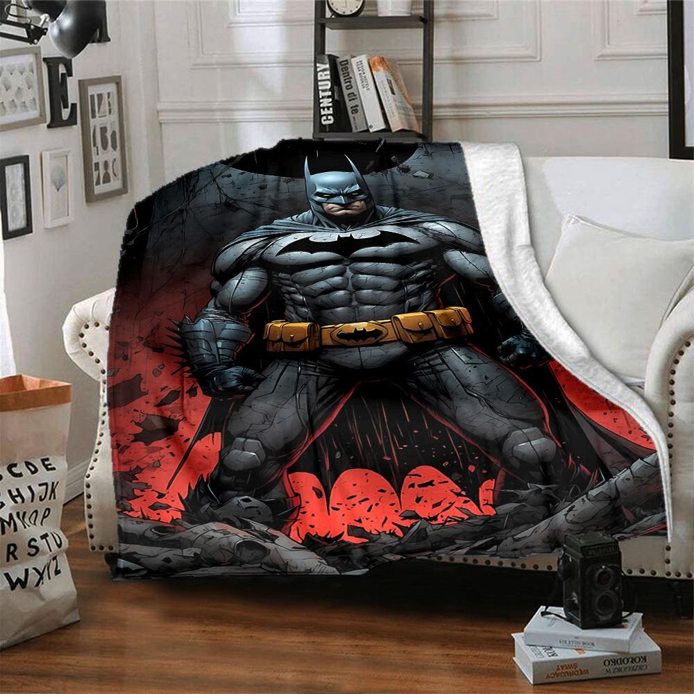 1pc Batman, Gotham Flannel Blanket - Soft Warm Throw for Home, Office, TravelL1319