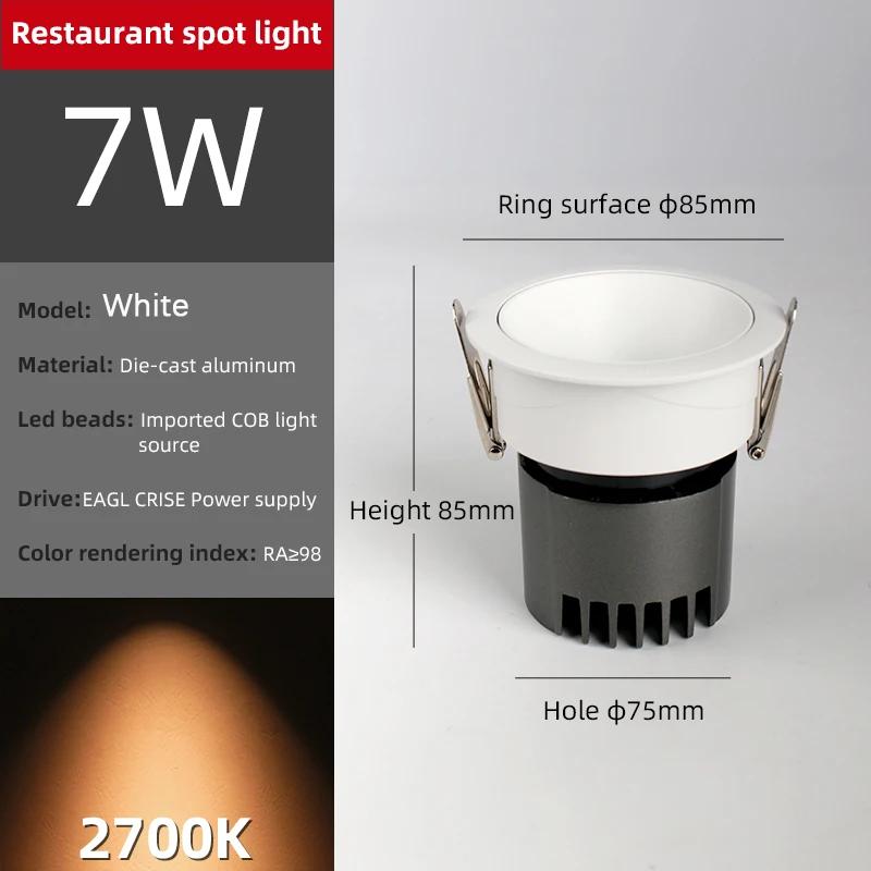 LED Downlight Ceiling AC110-240V 5W 7W 10W 12W 15W Spotlight Cold Warm White Round Recessed Lamp LED Spot Light Lighting
