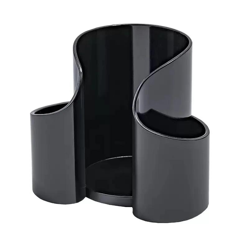 Dispenser Plastic 2-Grid Cotton Ball Swab Round Pads Holder for Bathroom Container Organizer