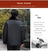 Men's Fleece-Lined Winter Jacket: Thick, Warm, Short Style for Middle-Aged & Elderly – Perfect for Autumn & Winter.