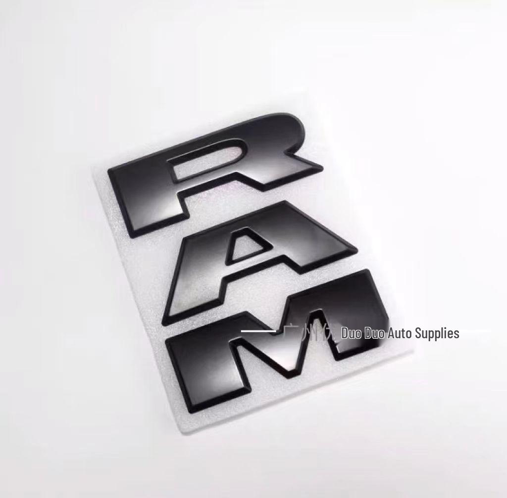 

Dodge RAM 1500 Grille Emblem: ABS Ram Pickup Truck Sticker чорний