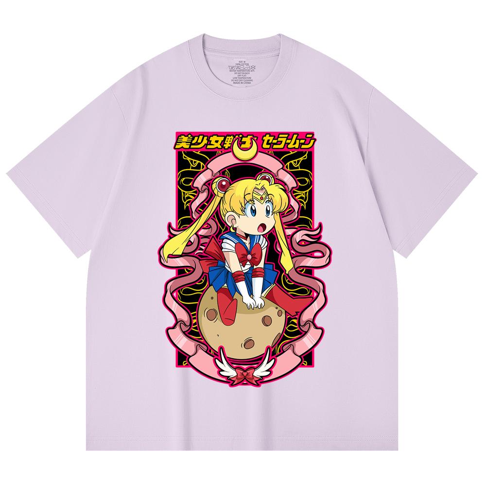 230 Gsm 100% Cotton Sailor Moon V10 Usagi Print Unisex Heavy Cotton T Shirt