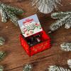 Wooden Hand-Cranked Christmas Music Box Ornament