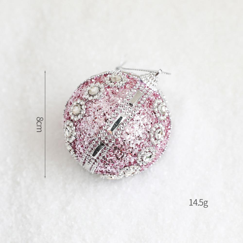 Pink Foam Christmas Ball Ornament - DIY Tree Decoration Topper