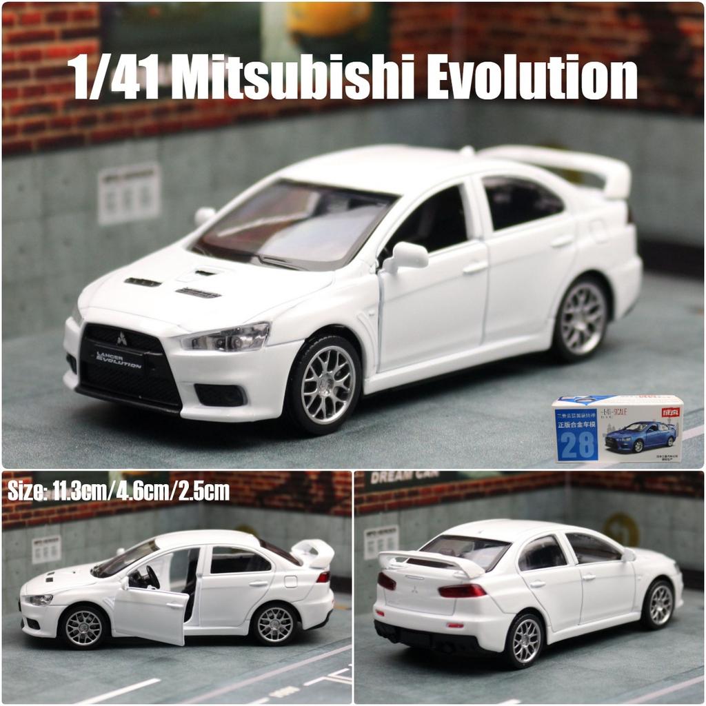 ydcp10 1:41 Mitsubishis JDM Lancer Evolution X Alloy Car Diecasts & Toy Vehicles Car Model Miniature Scale Model Car For Children