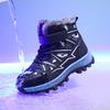 Crianças botas de neve quente crianças inverno sapatos de algodão antiderrapante neve ao ar livre quente botas de pelúcia alta superior quente calçado peludo à prova dwaterproof água tênis quentes