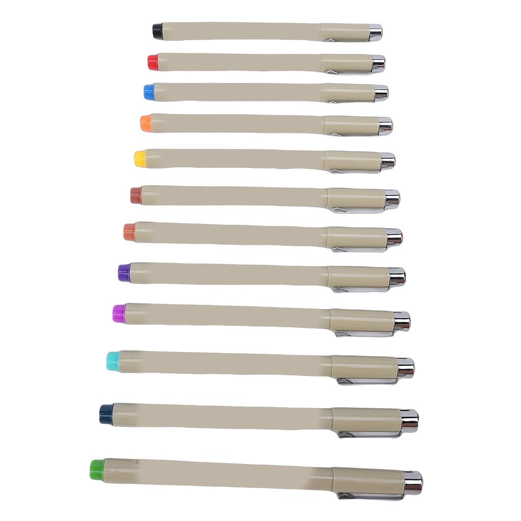 12 Pcs Fineliner Pen Colorful Water Proof Drawing Art Pens for Artists Sketching Comic Calligraphy