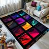 3D Colorful Lattice Pattern Carpet for Living Room Bedroom Bedside Floor Mat Sofa Table Area Rugs Home Decor Luxury Gift