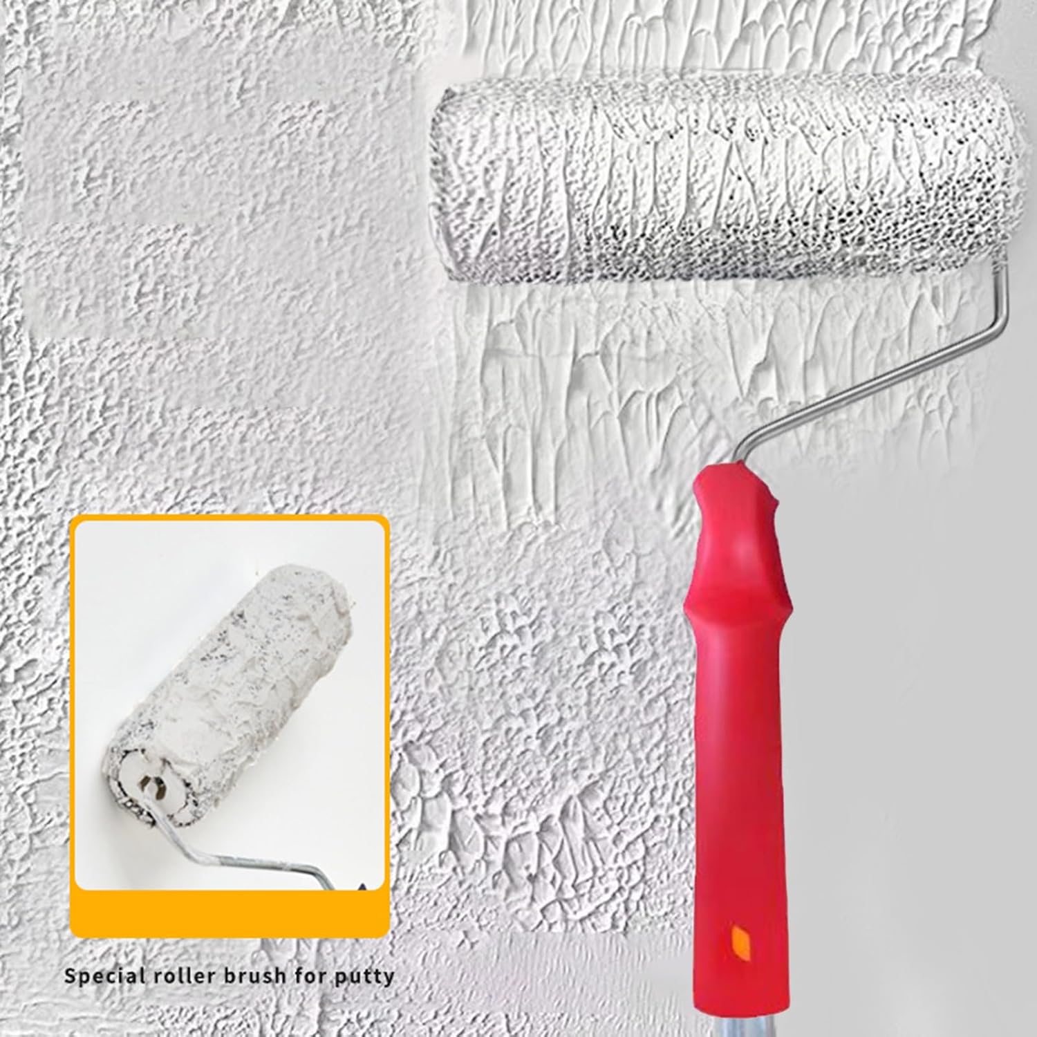 Drywall Compound Roller Wall Brush Putty Roller Drywall Texture Brush for Covering Wall and Ceiling Surfaces Good, 33x23cm