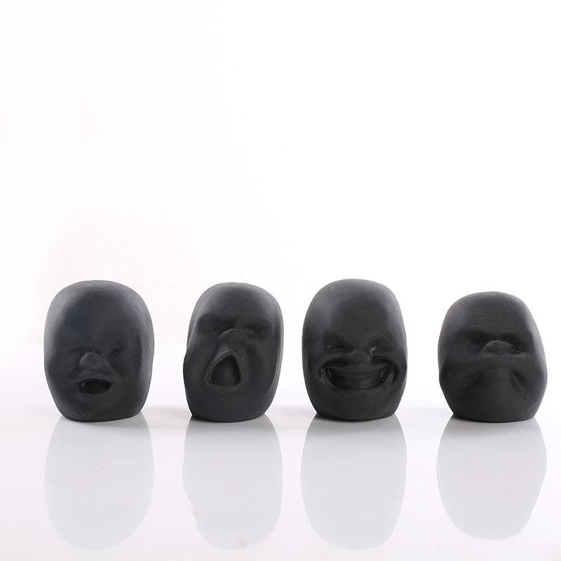Creative Spoof Rubber Squeeze Face Emotion Party Gift Relaxation Stress Anti Stress Ball Stress Decompression Student Face Doll
