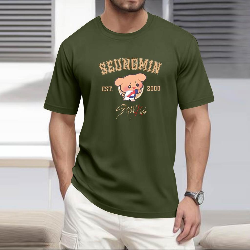 Men'S Fashionable T-Shirt, Street Casual Short Sleeved Clothing