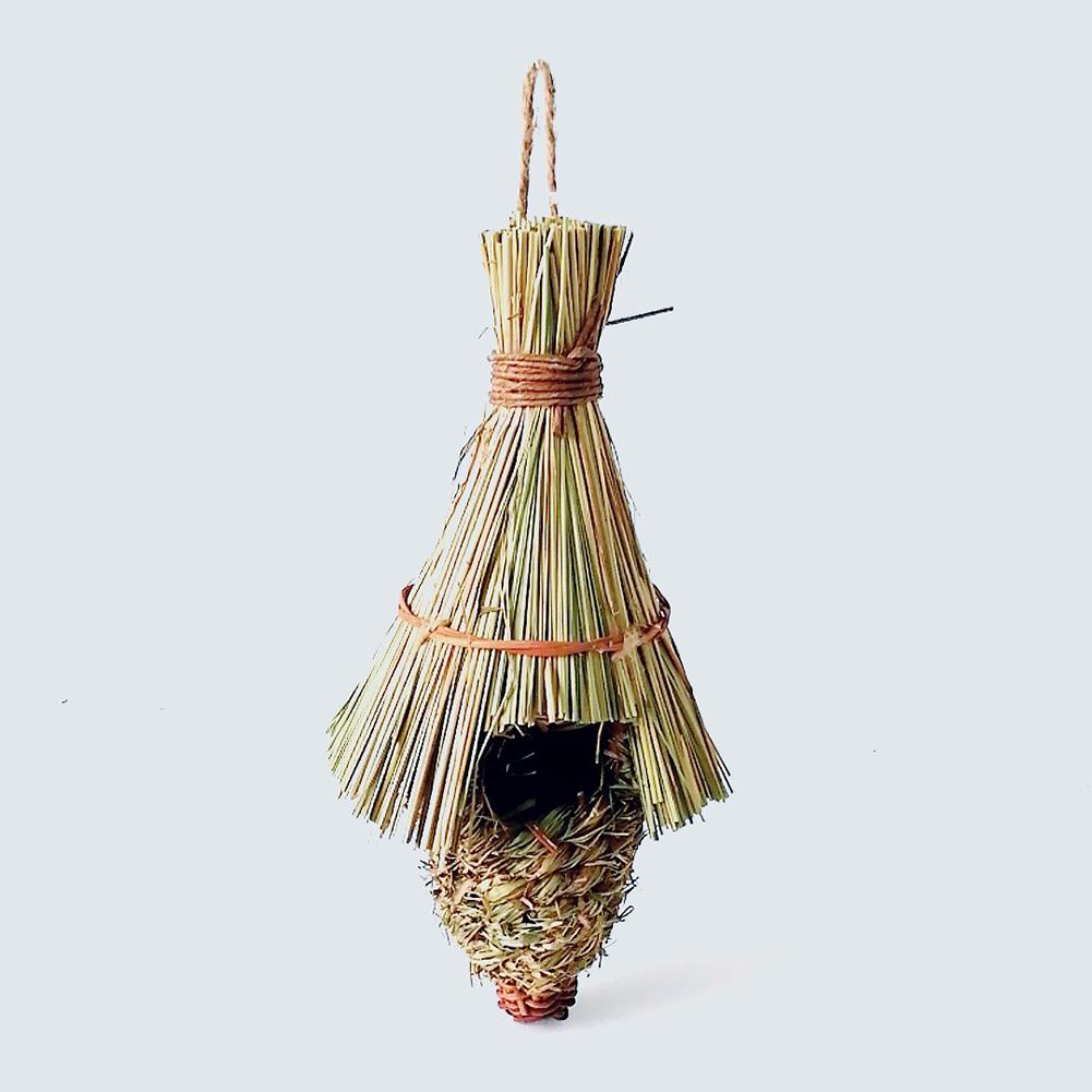 Pet Hanging Birds Nest Outdoor Hand-weaved Decorative Bird House Bird Cage Shelter For Garden Decoration