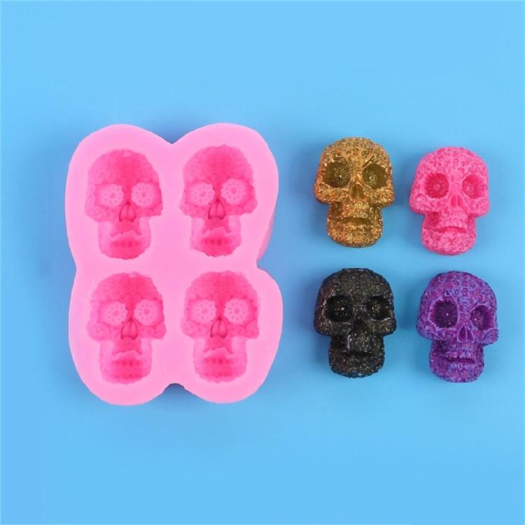 Silicone Baking Molds Detailed Skull Shaped Cake Moulds DIY Chocolate Mould