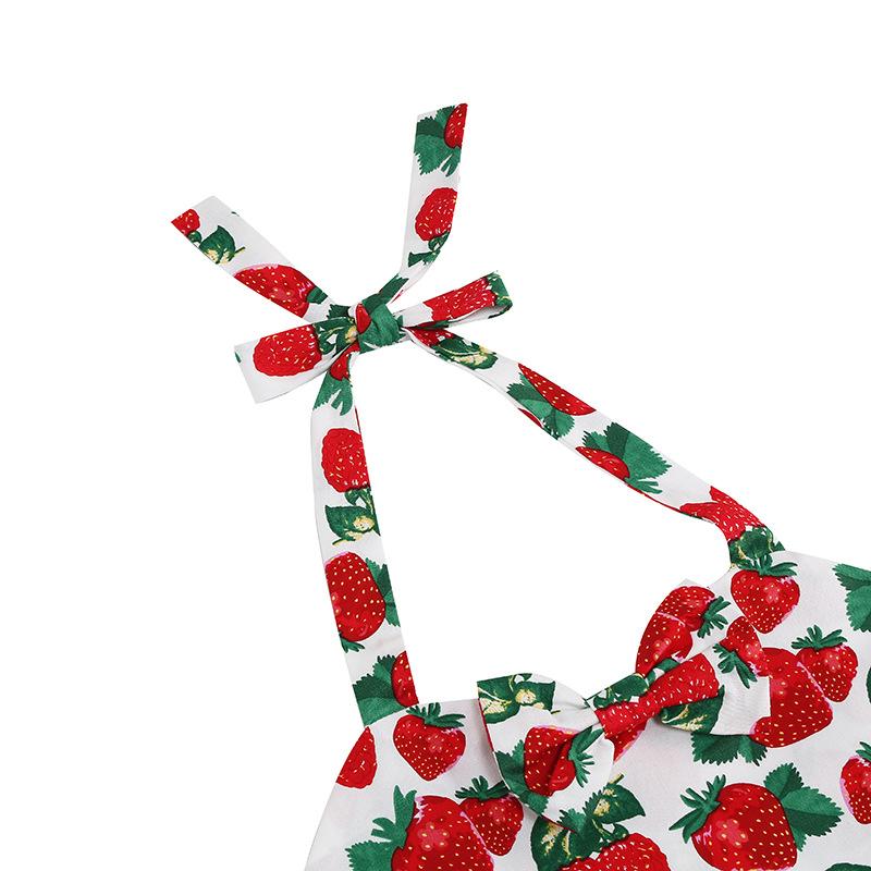 GMXIA Girls' Floral Hepburn Halter Dress Slip Dress