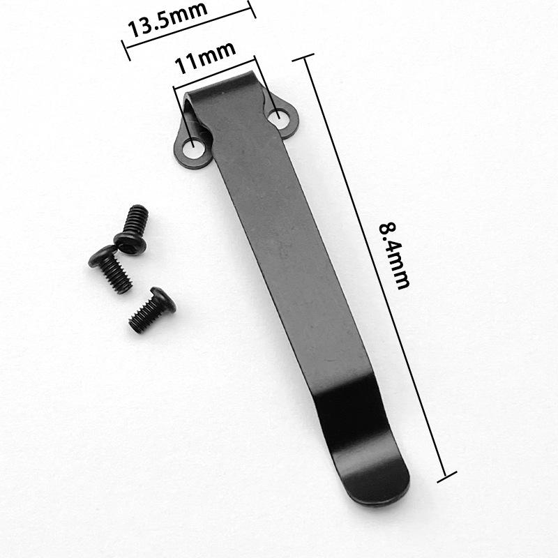 Stainless Steel Back Clip for DIY Folding Pocket Knife Tool DIY Accessories Back Clip Custom Folding Knife Back Clip Holder