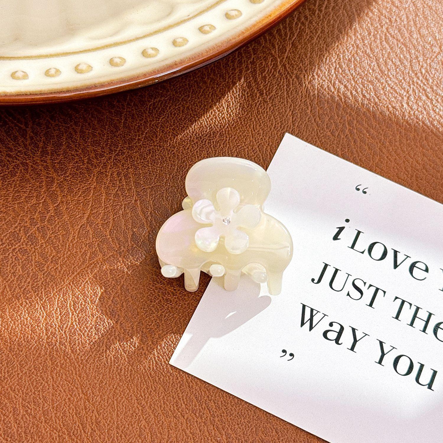 

Белая Мягкая Стильная Заколка-Бабочка и Цветочная Заколка для Легких Причесок Полупучок Colorful Flower