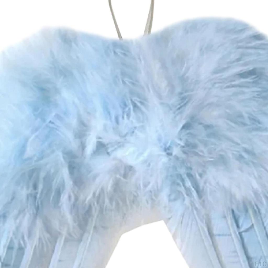 5 Pieces Angel Wing Feather Hanging Wing, Christmas Decorations for Holiday, Party